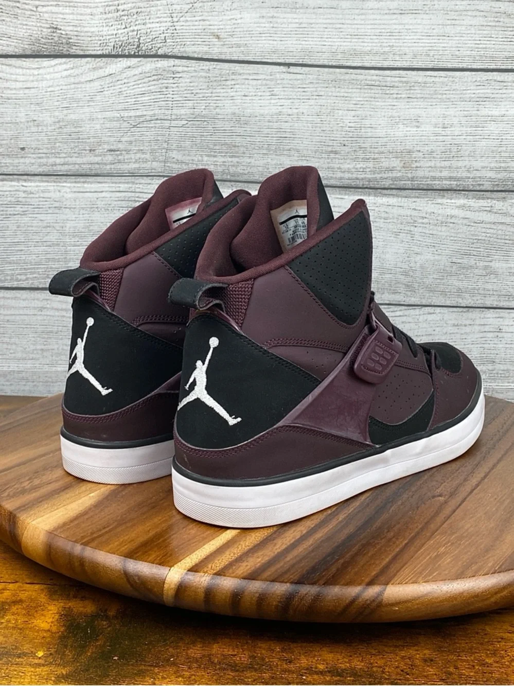 Jordan Flight 45 V Deep Burgundy Black High Top Shoes 683366-609 Men’s Size 12